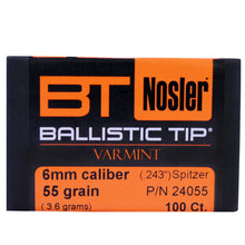 Load image into Gallery viewer, 6mm 55gr Ballistic Tip (100 Ct)