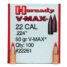 Load image into Gallery viewer, 22 Cal .224 50gr Vmax -100
