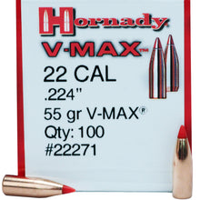 Load image into Gallery viewer, 22 Cal .224 55gr Vmax -100