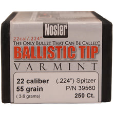 Load image into Gallery viewer, 22 Cal 55gr Ballistictip (250 Ct)