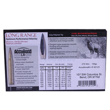 Load image into Gallery viewer, 270 Win. 150gr Ablr -20