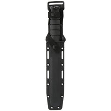 Load image into Gallery viewer, Black Tanto Knife Serrated