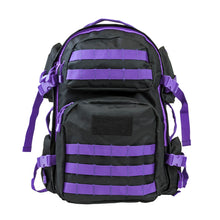 Load image into Gallery viewer, Vism Tactical Backpack-blk W-purple