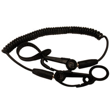 Load image into Gallery viewer, Safety Leash C-w Flexcoil,black