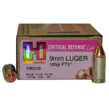 Load image into Gallery viewer, Ammo 9mm Luger Lite 100gr Ftx Cd-25