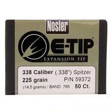 Load image into Gallery viewer, 338 Cal 225gr  E-tip Lead Free -50