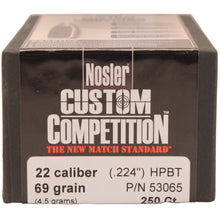 Load image into Gallery viewer, 22 Cal 69gr Custcmp Hpbt (250 Ct)