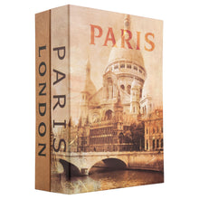 Load image into Gallery viewer, Paris &amp; London Dual Book Lock Box W-key