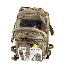 Load image into Gallery viewer, Tactical Bugout "loaded" Backpack-med,tan