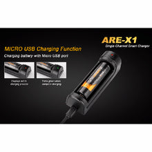 Load image into Gallery viewer, Li-ion 1-bay 18650 &amp; 26650 Usb Charger