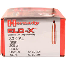 Load image into Gallery viewer, 30cal .308 200gr Eld-x -100