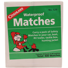 Load image into Gallery viewer, Waterproof Matches, 10 Box Pack
