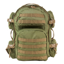 Load image into Gallery viewer, Vism Tactical Backpack-green W- Tan Trim