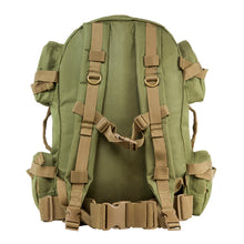 Load image into Gallery viewer, Vism Tactical Backpack-green W- Tan Trim