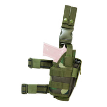 Load image into Gallery viewer, Vism Drop Leg Tacticl Hlstr-woodland Camo