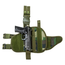 Load image into Gallery viewer, Vism Drop Leg Tacticl Hlstr-woodland Camo