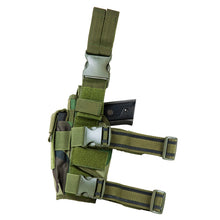 Load image into Gallery viewer, Vism Drop Leg Tacticl Hlstr-woodland Camo