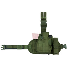 Load image into Gallery viewer, Drop Leg Holster+ Panel + Mag Pouch-green