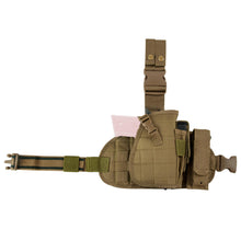 Load image into Gallery viewer, Drop Leg Holster + Panel + Mag Pouch -tan