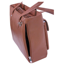 Load image into Gallery viewer, Cargo Pocket Cowhide Tote Camel