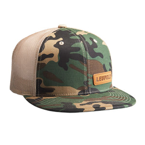 #112 Leather Patch Camo - Khaki Os