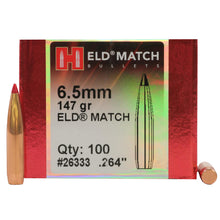 Load image into Gallery viewer, 6.5mm .264 147gr Eld Match -100
