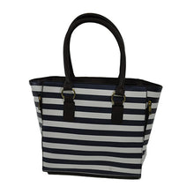 Load image into Gallery viewer, Tote Style Purse W-holsters - Navy Stripe
