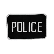 Load image into Gallery viewer, Police Patch Blk-wht,l,5x8" Vlcro-mlle,pb