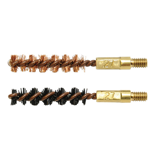 .27 Cal Bore Brush 2 Pack(1 Nylon-1 Brnz)