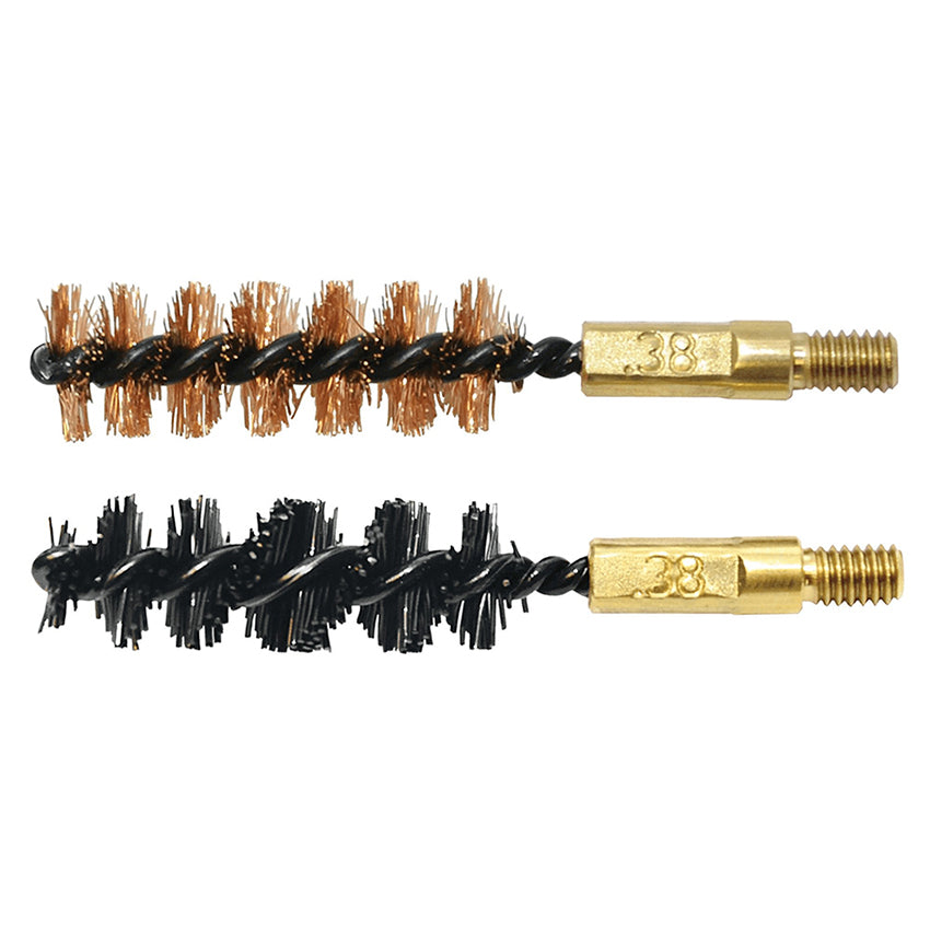 .38 Cal Bore Brush 2 Pack(1 Nylon-1 Brnz)