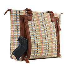 Load image into Gallery viewer, Vism Concealed Carry Woven Tote- Brown