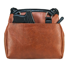 Load image into Gallery viewer, Concealed Carry Braided Tote- Brn W- Blk