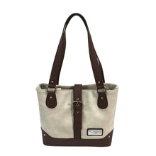 Load image into Gallery viewer, Concealed Carry Shldr Bag-off Wht-brgundy