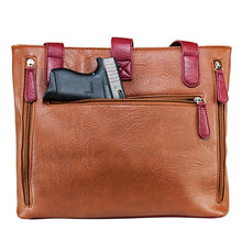 Load image into Gallery viewer, Vism Concealed Carry  Shoulder Bag- Brown
