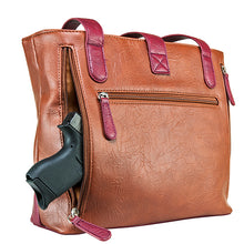 Load image into Gallery viewer, Vism Concealed Carry  Shoulder Bag- Brown