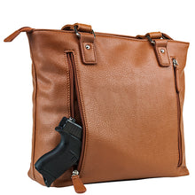 Load image into Gallery viewer, Vism Concealed Carry  Quilted Tote- Brown