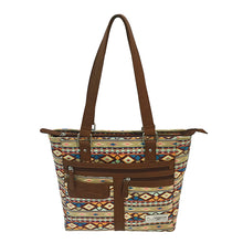Load image into Gallery viewer, Vism Concealed Carry Printed Tote- Brown