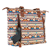 Load image into Gallery viewer, Vism Concealed Carry Printed Tote- Brown