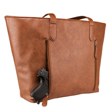 Load image into Gallery viewer, Vism Concealed Carry  Tote Bag Large- Brn