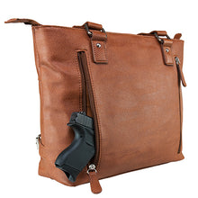 Load image into Gallery viewer, Vism Concealed Carry Satchel Small- Brown