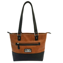 Load image into Gallery viewer, Vism Concealed Carry Tote Bag-brown W-blk