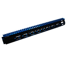 Load image into Gallery viewer, M-lok Ar15 15" Ss Rail, Black &amp; Blue