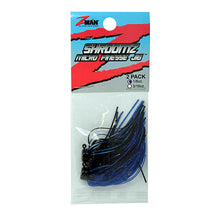 Load image into Gallery viewer, Shroomz Micro Fins Jig1-8ozblk-blue2pk