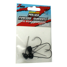 Load image into Gallery viewer, Power Fins Shroomz Weedless 1-6oz3pk Blk