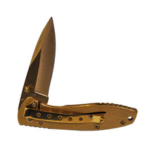 Load image into Gallery viewer, Exec Folder Gold Titanium Drop Pt Blde,bx