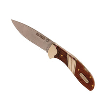 Load image into Gallery viewer, Med Lockback Clip Folder Knife,wood Hdl