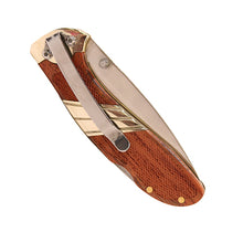 Load image into Gallery viewer, Med Lockback Clip Folder Knife,wood Hdl