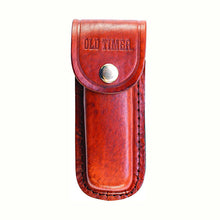 Load image into Gallery viewer, Lockback 4.5" Handle W-leather Sheath,cp