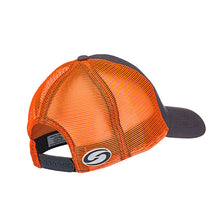 Load image into Gallery viewer, Trucker Cap,charcoal Body-orange Mesh