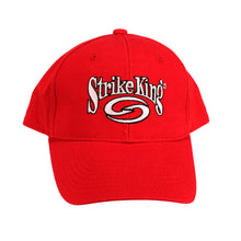 Load image into Gallery viewer, Strike King Strctred Cap,red W- Wht Logo